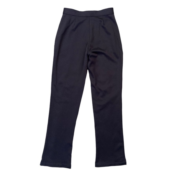 Fendi High Waist Trousers Pants Slight Flare Leg Black - Picture 10 of 11